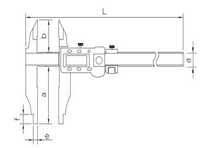 İNSİZE Veri Arayüzlü 0-300mm / 0-12" Çift Çeneli Ağır İş Dijital Kumpas