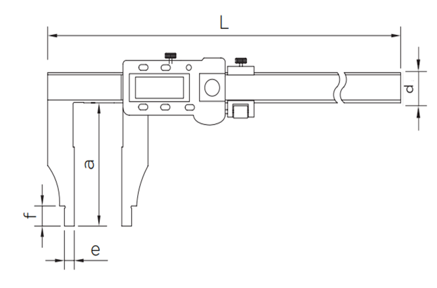 İNSİZE 0-2000 mm/0-80" Tek Çeneli Ağır İş Dijital Kumpas