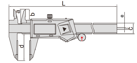 İNSİZE 0-150 mm / 0-6" Veri Arayüzlü Seramik Ölçme Ağızlı Dijital Kumpas
