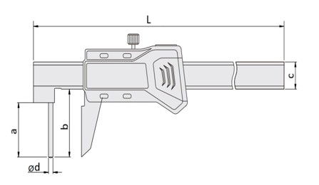 Asimeto 0-200 mm x 0.01 Dijital Boru Kumpas