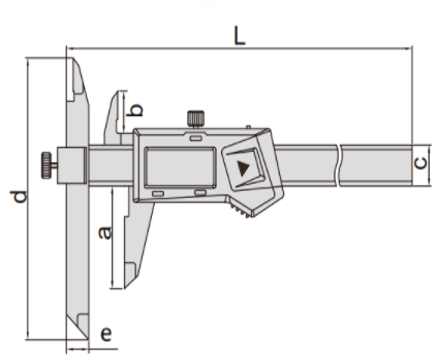 Asimeto 0-200 mm x 0.01 Ayarlanabilir Çeneli Dijital Kumpas