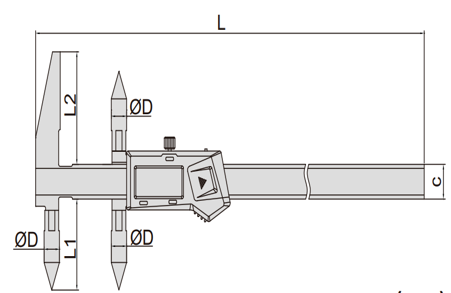 İNSİZE 20-500 mm / 0,8-20" Dijital Merkezleme ve Gönye Kumpası