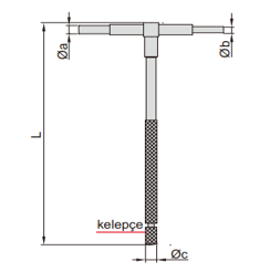 İNSİZE 19-32 mm Uzun Kol Teleskop Mastarı