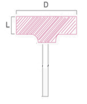 SEDEF 40x16 mm Form A Saplı Taş (Paket İçi 150 Adet)