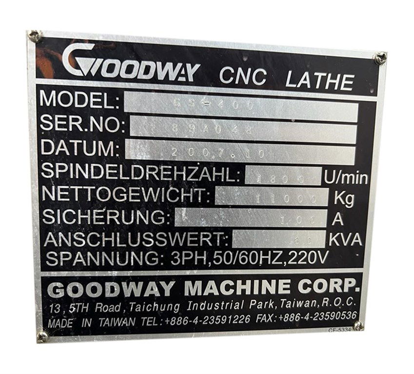 GOODWAY 15" CNC TORNA-2