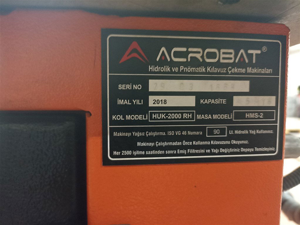  ACROBAT M5-M16 KILAVUZ ÇEKME MAKİNASI-2