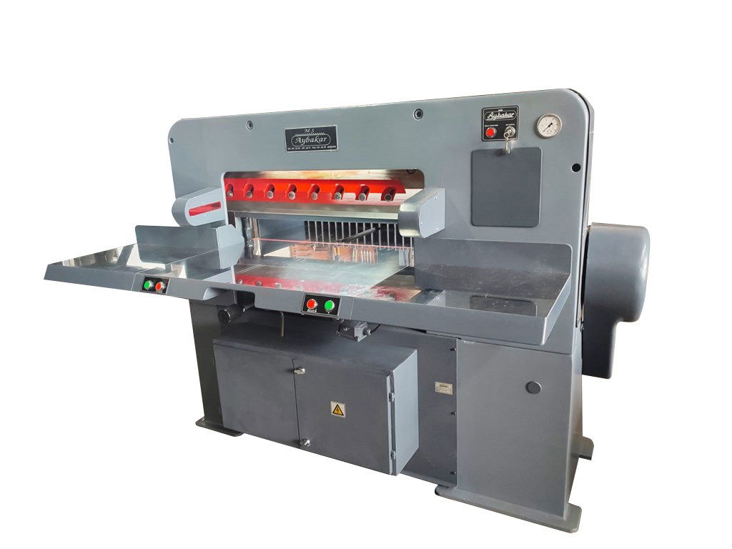 Aybakar 85 cm Krom Tablalı Hidrolik Giyotin Makas-1