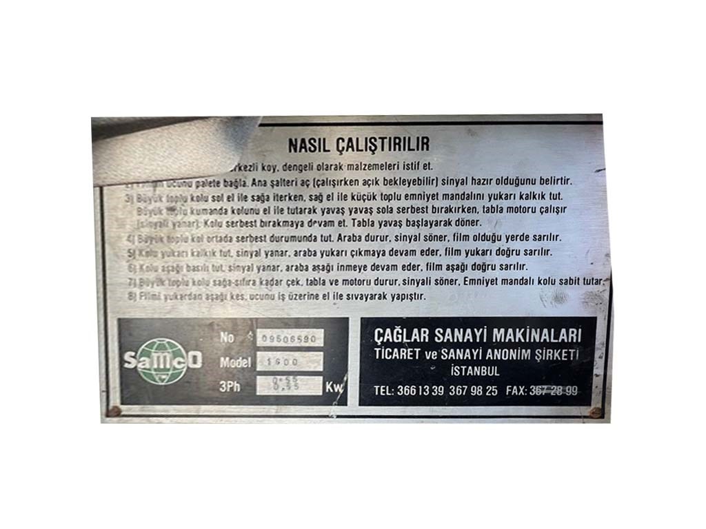 AMTEC TAM OTOMATİK PALET STREÇ SARMA MAKİNASI-6