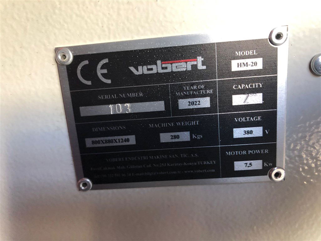 VOBERT HM 20 HİDROLİK HORTUM KESME - SOYMA MAKİNASI(Kablo İşleme Makinesi)-4