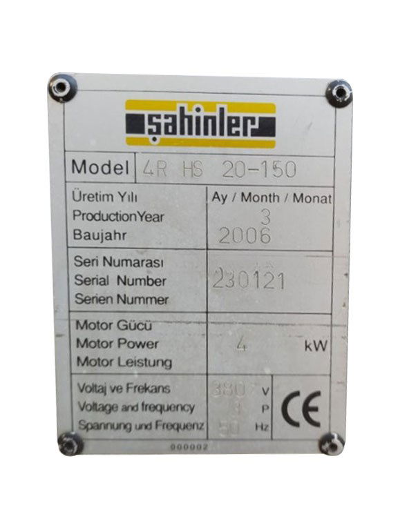 ŞAHİNLER 2550MM X 150 ÇAP X 4MM HİDROLİK 4 TOPLU SİLİNDİR BÜKÜM MAKİNESİ-3