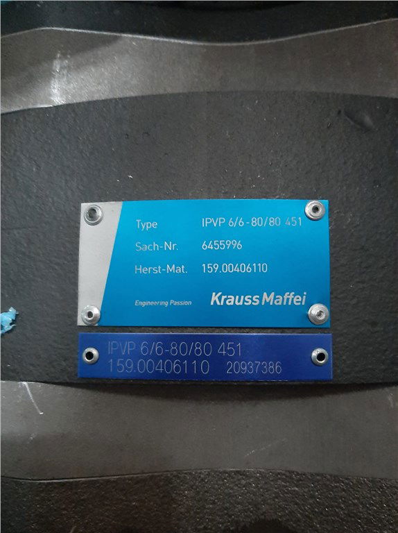 159.00406110 IPVP 6/6-80/80 451 6455996 PUMP,HYDRAULIC-SYSTEM 159.00406110 IPVP 6/6-80/80 451 6455996 PUMP,HYDRAULIC-SYSTEM-3