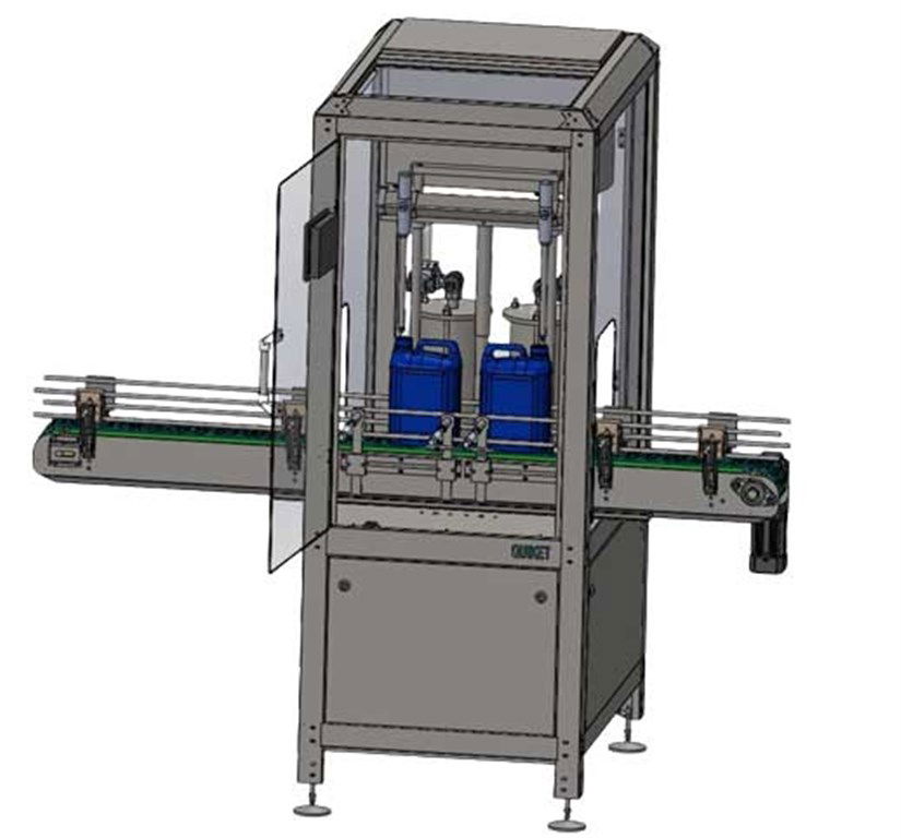 2 KAFALI 6 Litre Dolum Makinası Çift Servolu-1