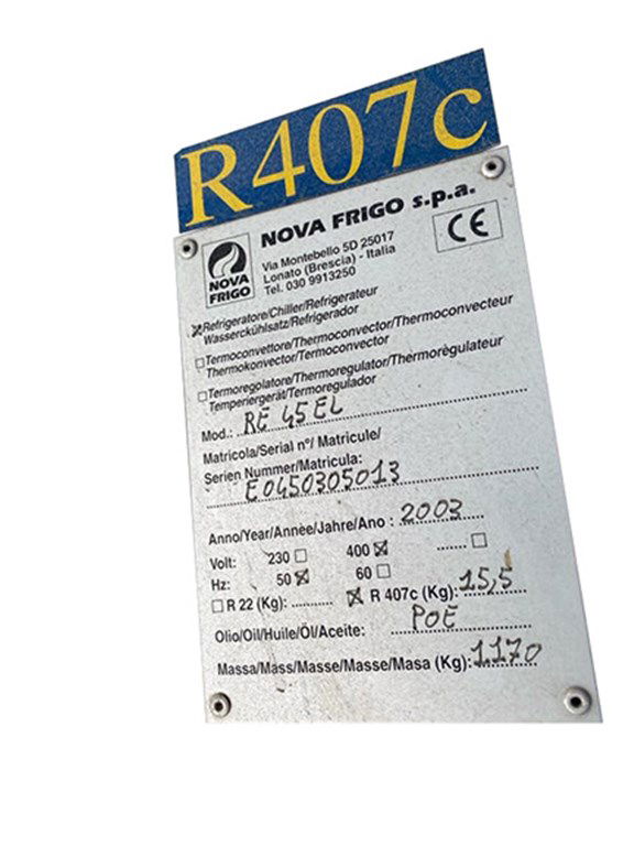 NOVA FRIGO CHİLLER - R45 TİPİ R407C-3