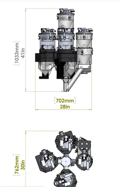 PLASTRAC GF404 GAVİMETRİK DOZAJLAMA MAKİNASI-1