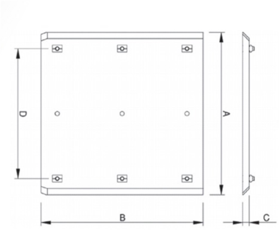 TABAN PLAKASI / EOAT BASE PLATE QC-SSW-250-1