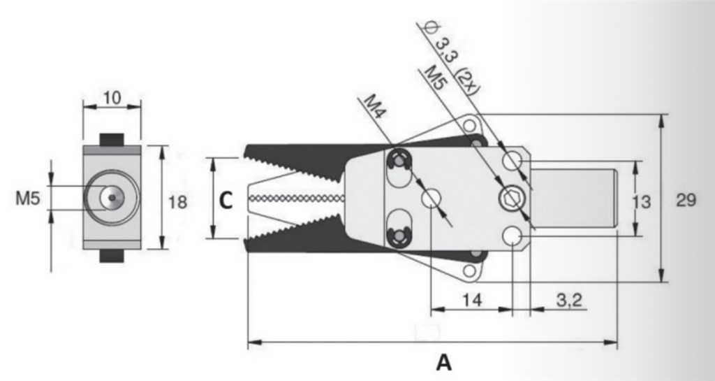 ROBOT TUTUCU/SPRUE GRİPPERS GZ12-10-8-1