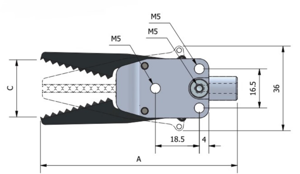 ROBOT TUTUCU/LONG SPRUE GRİPPERS GZ12-10-10-1