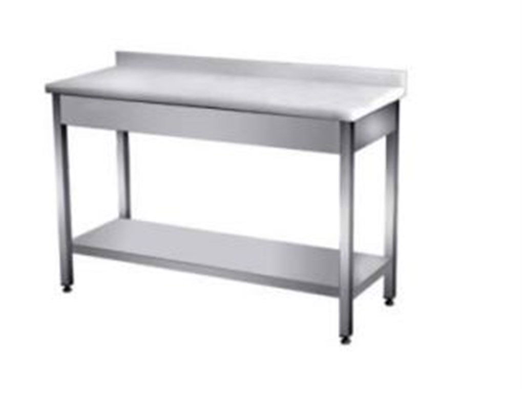 Polietilen Tablalı Tezgah Taban Raflı 1400x700x850mm Kalınlık 40mm