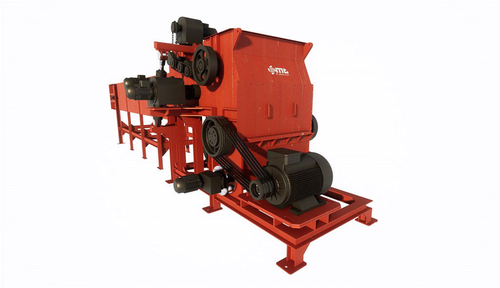 TS100 TEK ŞAFTLI KATI ATIK PARÇALAYICI (Rotor Çapı 1000mm)-1