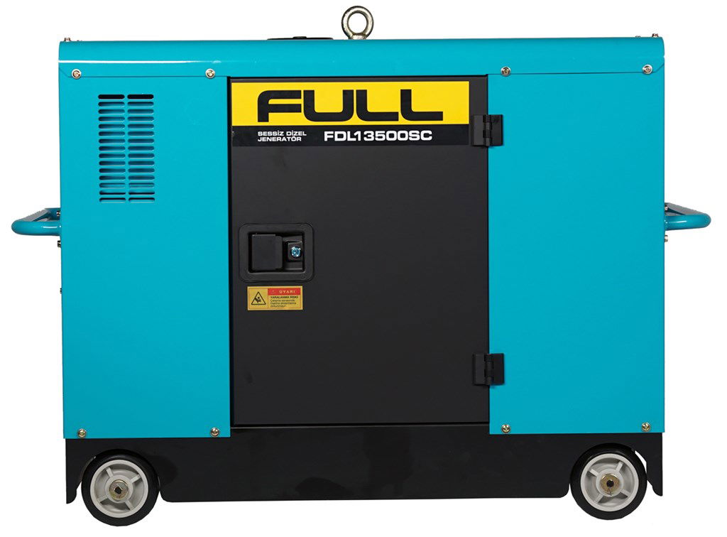 Dizel Portatif Jeneratör -  Kabinli, Marşlı - 13,75kVA - 230