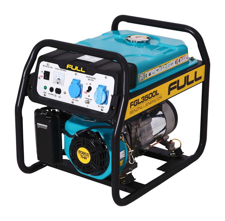 Benzinli Portatif Jeneratör -  İpli  - 3,5kVA - 230V 