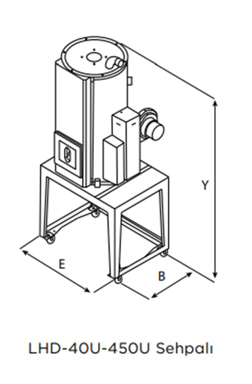 T-MAX LHD-160U Hotmax Euro Tip Plastik Hammadde Kurutma Cihazı-1