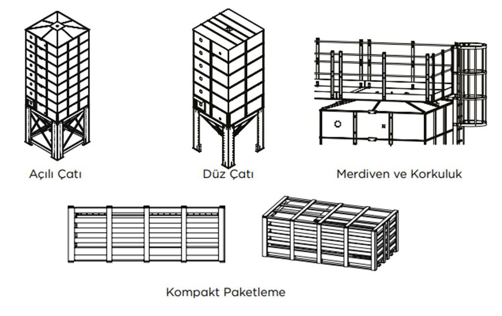 T-MAX Modüler Ham Madde Stoklama Silosu, 71,14 m3 T-MAX Modüler Ham Madde Stoklama Silosu, 71,14 m3-5