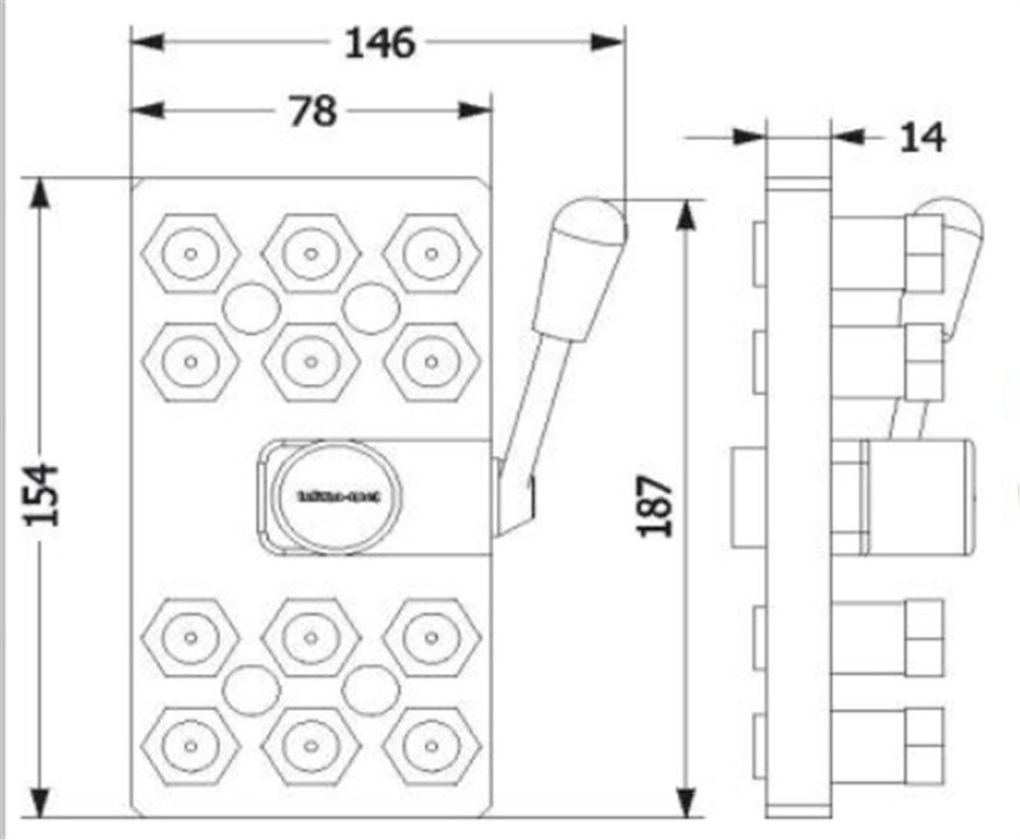 TEKNO-MET 12 Lİ MULTİ QUICK KAPLİN MM T09.12 NGF 17 TEKNO-MET 12 Lİ MULTİ QUICK KAPLİN MM T09.12 NGF 17-2
