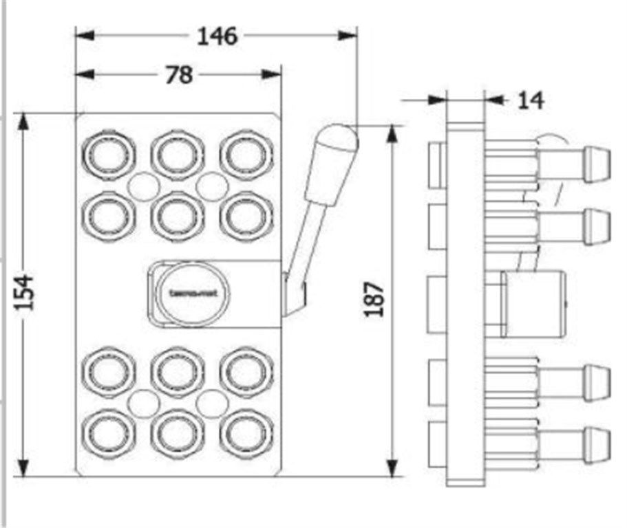 TEKNO-MET 12 Lİ MULTİ QUICK KAPLİN MM T09.12 HGF 10-1