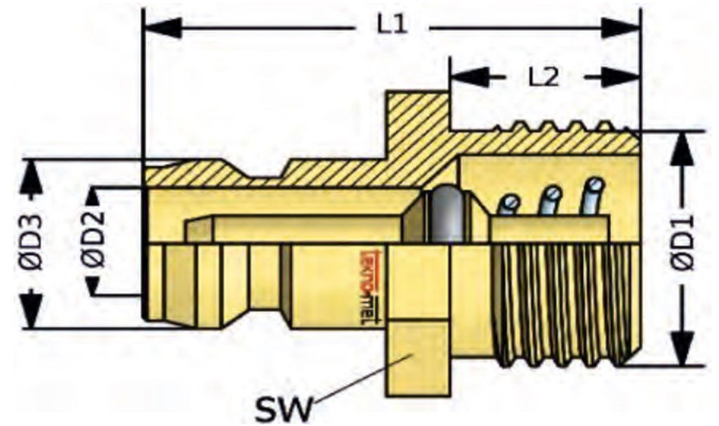 TEKNO-MET T090 EUB M14 ENDÜSTRİYEL QUİCK KAPLİN