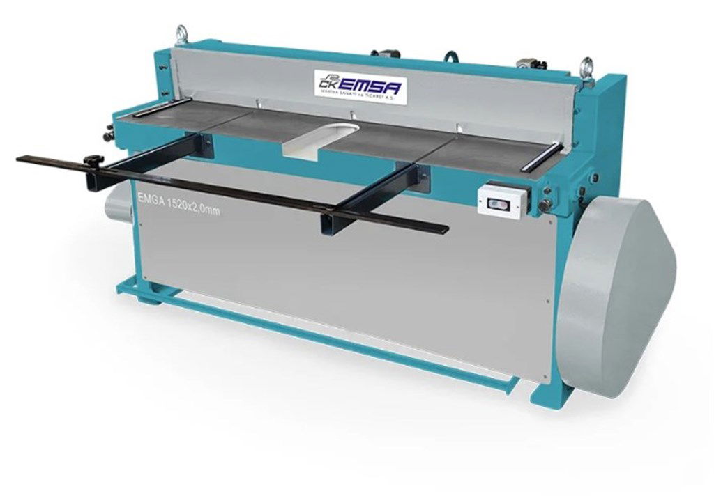 CKEMSA EMGA 1520x2,0 Komple Döküm Gövde Ağır Tip Motorlu Angrajlı Giyotin Makas (Kapasite mm 1520x2,0)