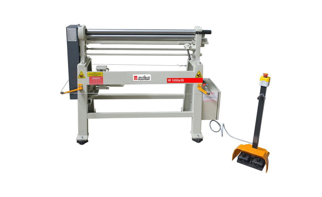 ISITAN-IR 1050x68 Motorlu Ayak Pedallı Tırnalı Tip Ayaklı Silindir Büküm Tezgahı (+İndüskiyonlu Sert Milli) Kapasite 1,5