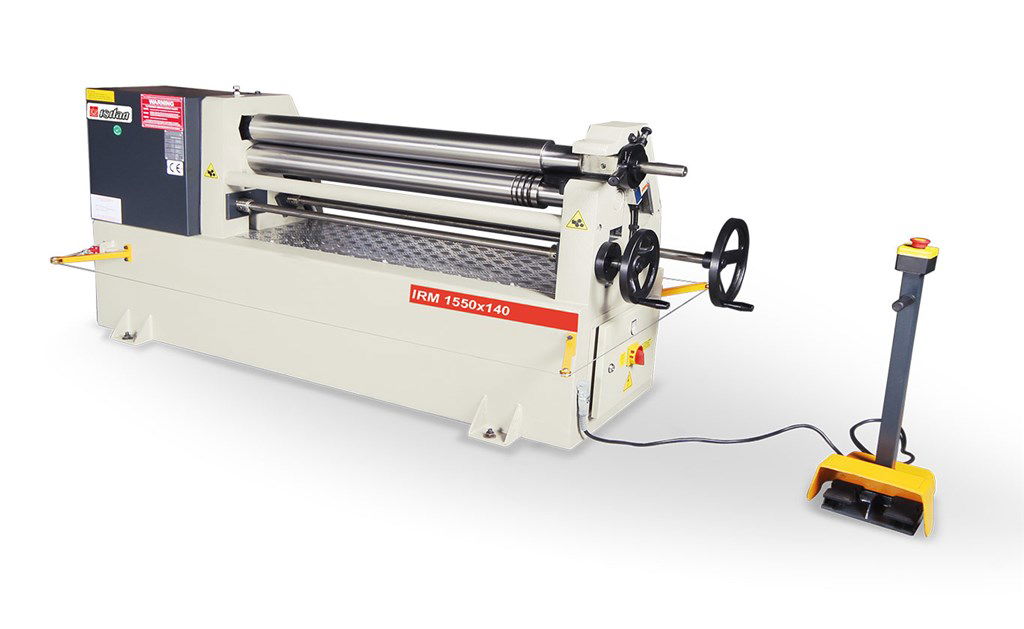 ISITAN - IRM 1550 x 140 Asimetrik Motorlu 3 Toplu Ağır Tip Silindir Büküm Tezgahı (Arka Top Motoru) (Kapasite mm 4,0)