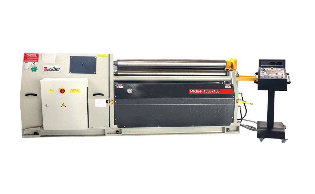 ISITAN-MRM-H 1550x200 Asimetrik Motor 3 Top Hidrolik Silindir Büküm Tezgahı 9/11 Hidrolik Yan Dayama 1 Ad 1 Taraf