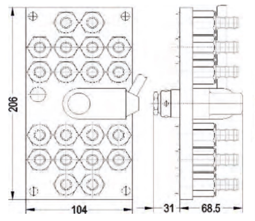 TEKNO-MET 20 Lİ MULTİ QUİCK KAPLİN MM T106.20.FGF 12-1