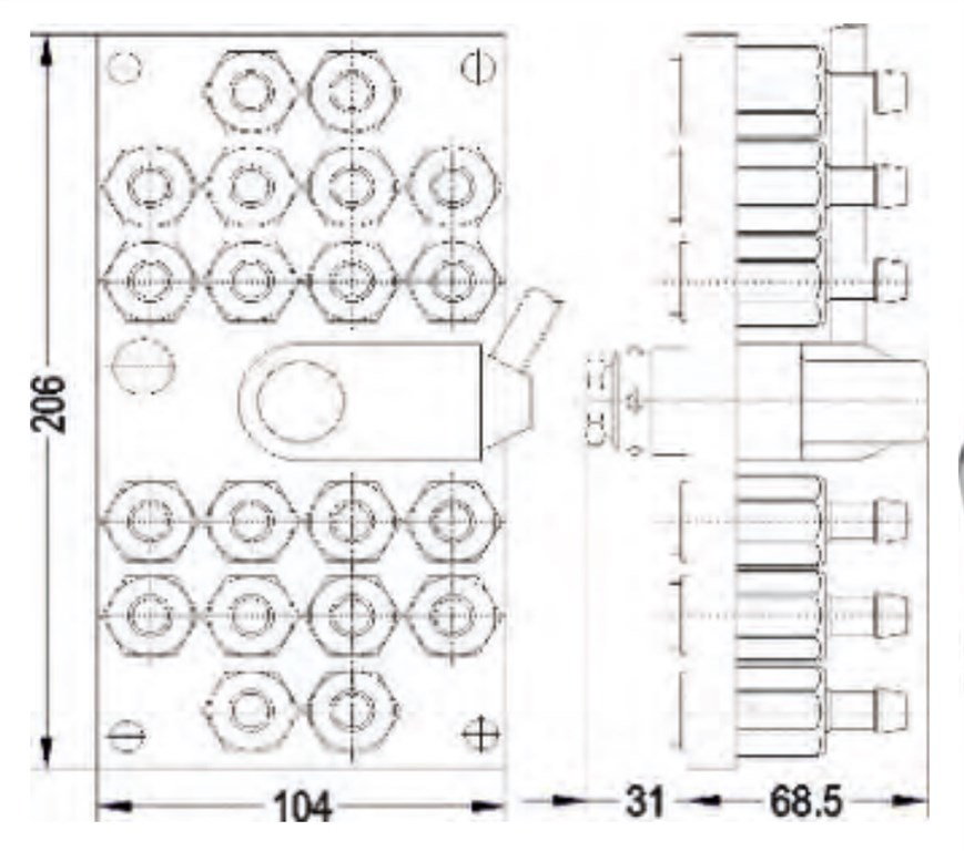 TEKNO-MET 20 Lİ MULTİ QUİCK KAPLİN MM T106.20.HGF 10-1