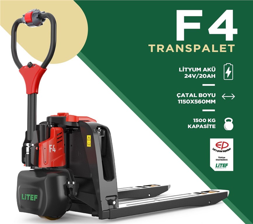 F SERİSİ - F4-151 Lityum Akülü Transpalet 1.5T-1