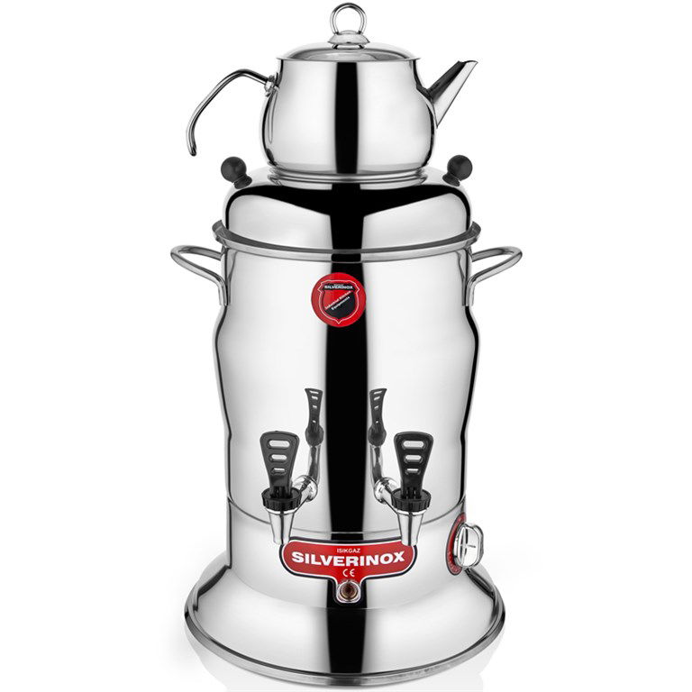 SILVERINOX ÇAY SEMAVERİ 1 DEMLİK 7L