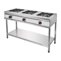 Remta CEJ25(L) 3 Lü Ayaklı Taban Raflı Doğalgazlı Ocak