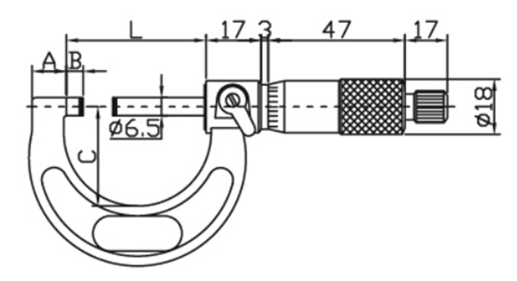 25-50 mm KAPASİTELİ DIŞ ÇAP MİKROMETRESİ-1