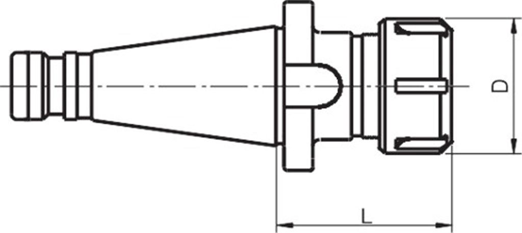 ISO50.ER40.100 ER 50 KILAVUZ PENS (DIN 6499/ ISO 15488)-1