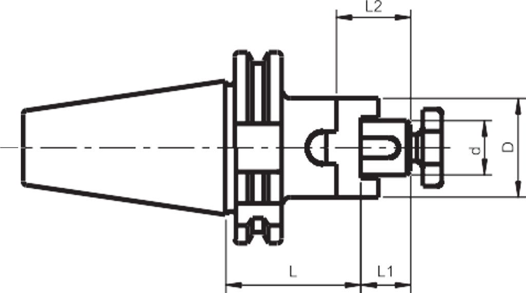 TEMAK SK40.27.K.160 SK KOMBİNE MALAFA (DIN 6358)-2