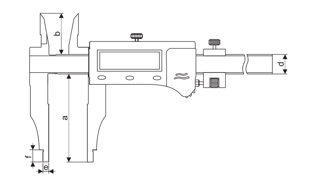 PLD UZUN ÇİFT ÇENELİ DİJİTAL KUMPAS C102-6001X125-1