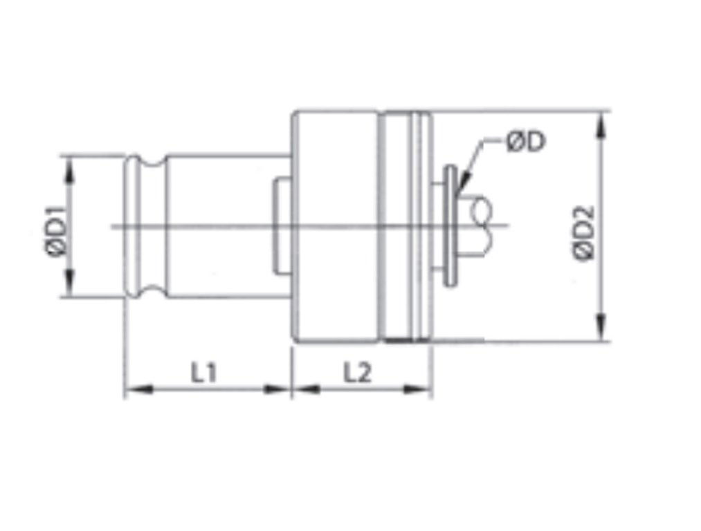 TEMAK Ø31 EMNİYETLİ TİP M14 KILAVUZ ADAPTÖRÜ TEMAK Ø31 EMNİYETLİ TİP M14 KILAVUZ ADAPTÖRÜ -2