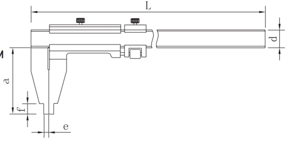 ASIMETO 0-750 mm UZUN ÇENE MEKANİK KUMPAS-1