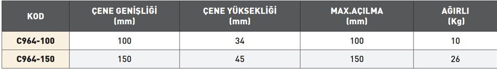KRASNIC CNC FREZE MENGENESİ C964-150-1