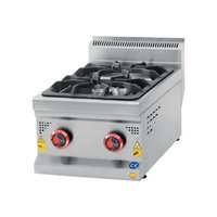 CSA INOX Set Üstü LPG Tüplü Çift Gözlü Ocak