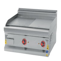 CSA INOX 4000 cm² Set Üstü Doğalgazlı Yarı Kanallı Izgara