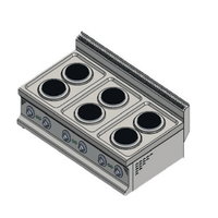 CSA INOX 6 x 220 Set Üstü Elektrikli Altı Göz Ocak