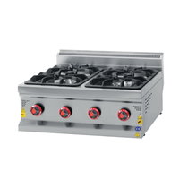 CSA INOX Set Üstü 4 Gözlü Doğalgazlı Ocak